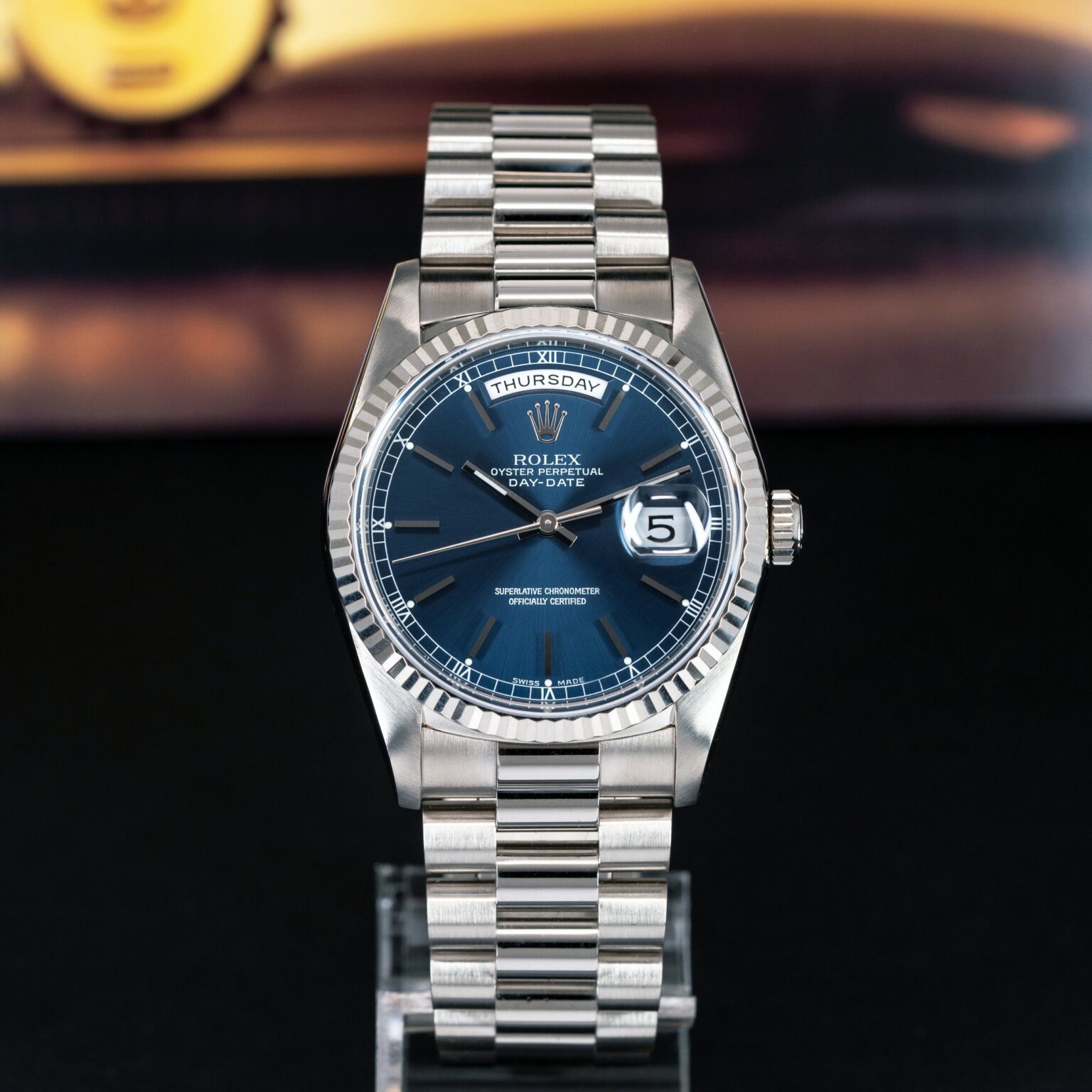 18k-Rolex-Day-Date-18239-1991-Sin-5