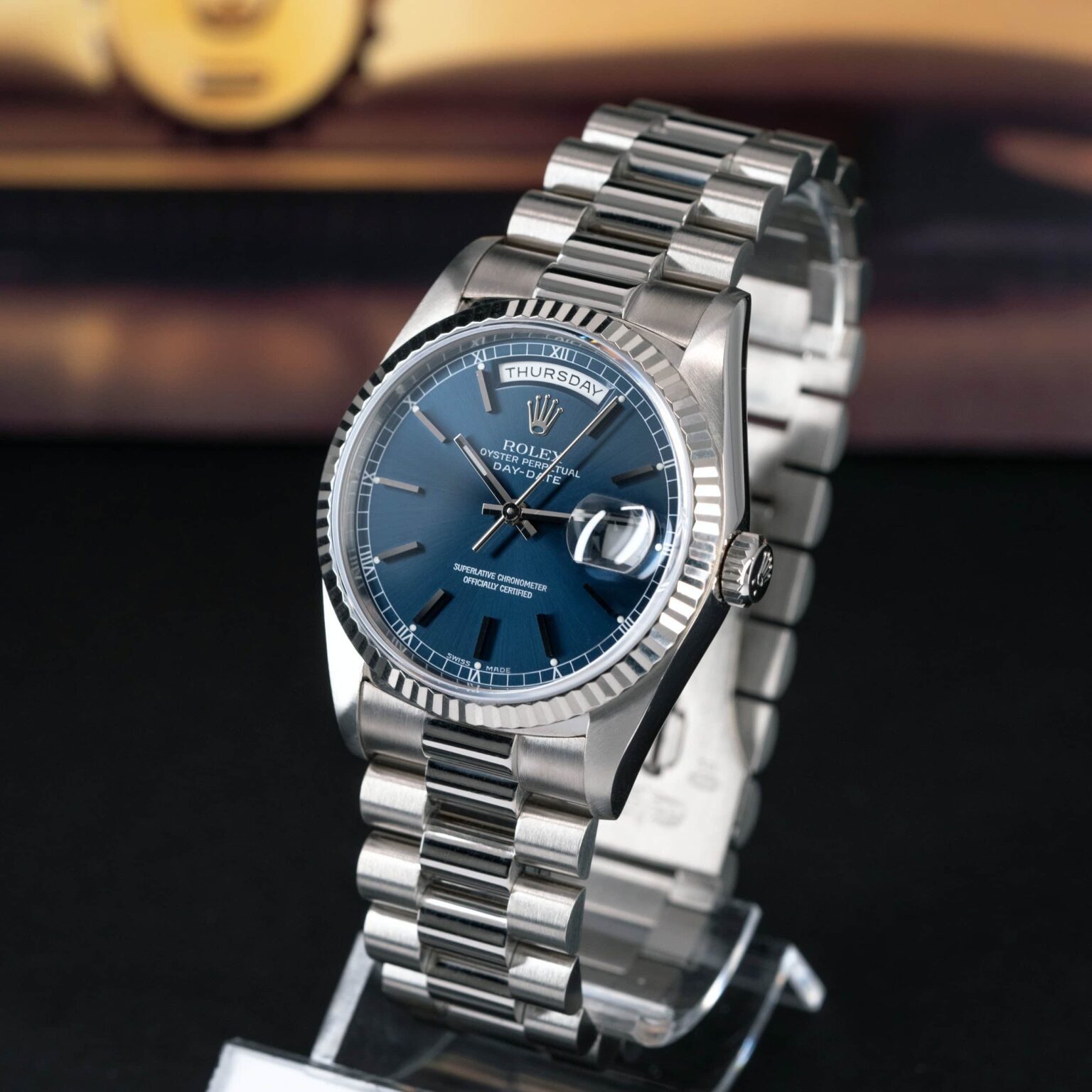 18k-Rolex-Day-Date-18239-1991-Sin-6