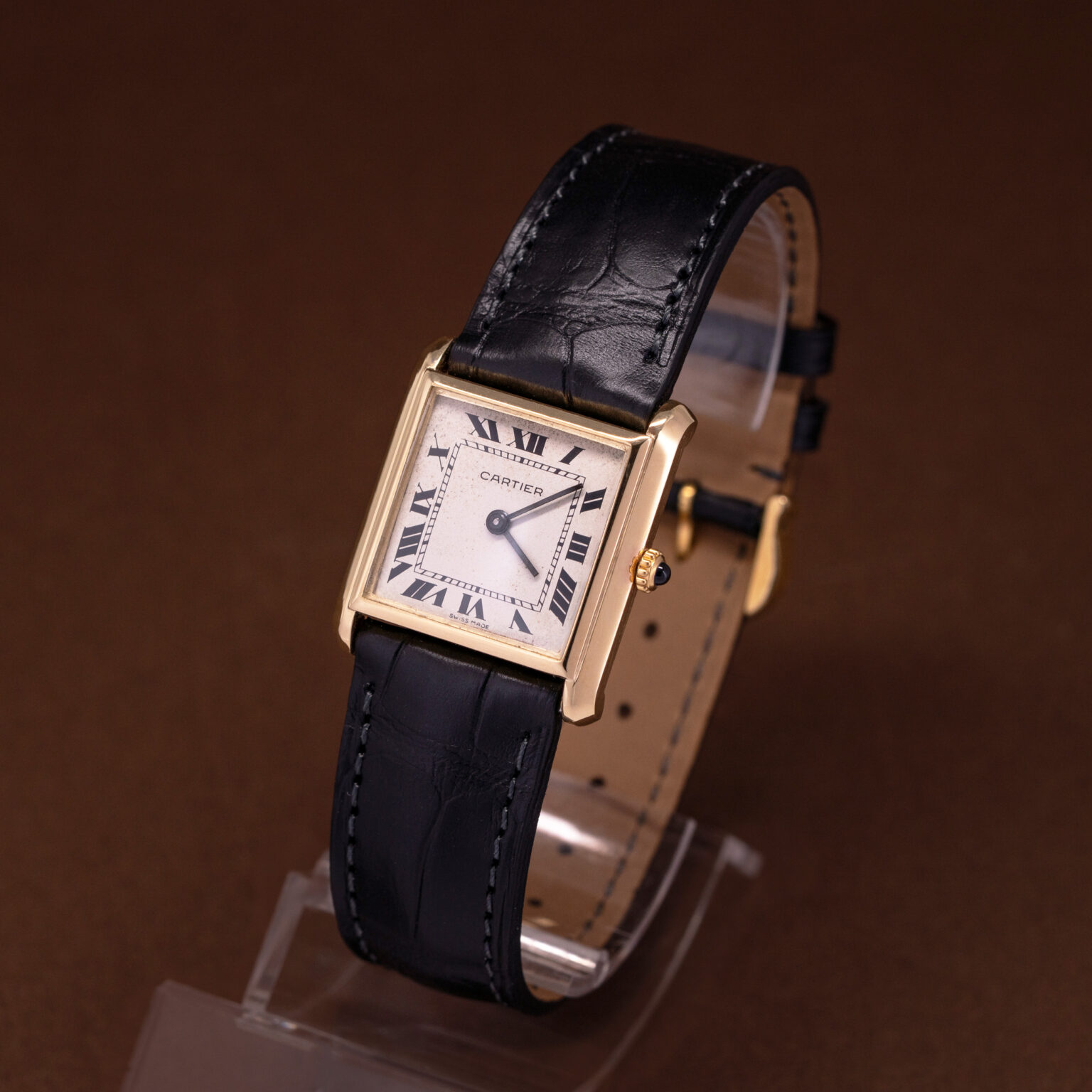 18k Cartier Bueche-Girod wristwatch from 1970's.