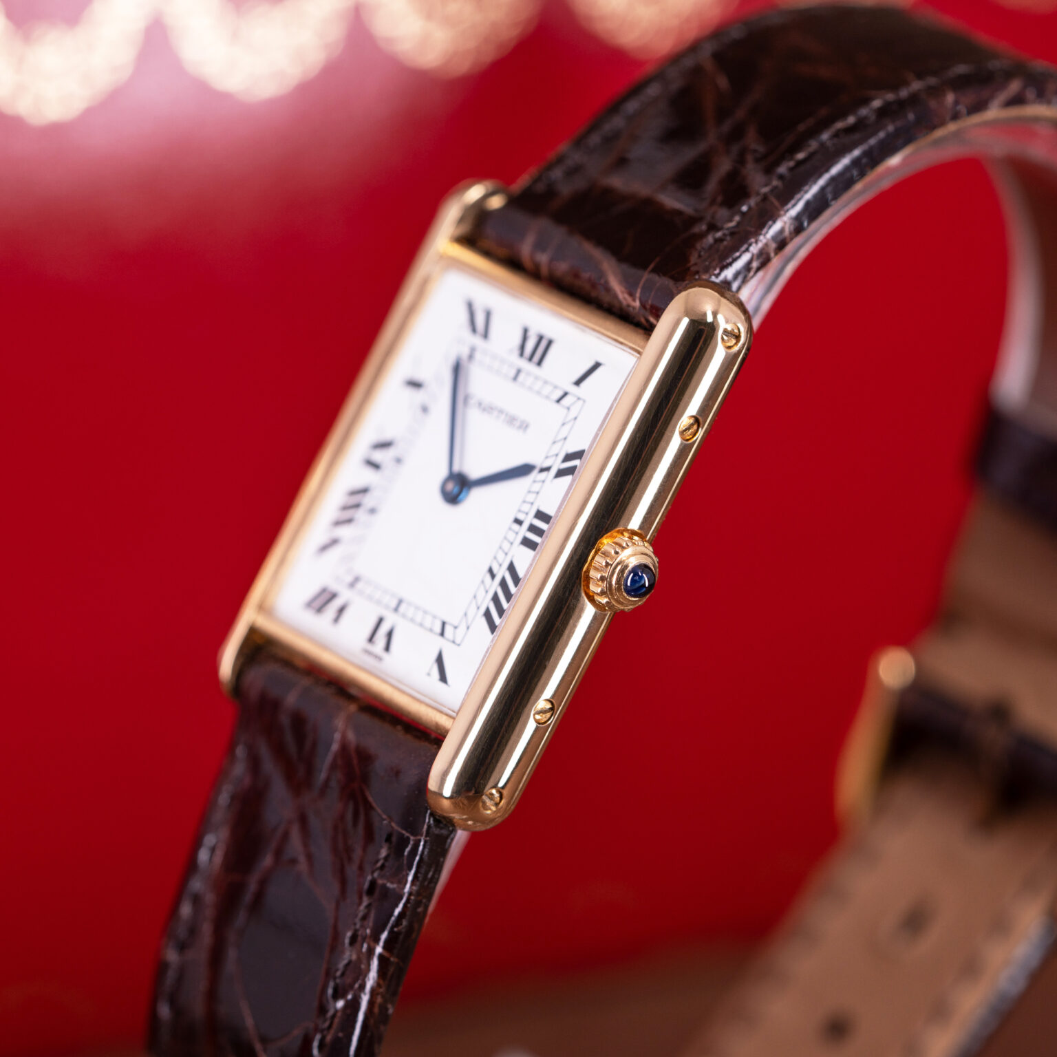 18k Cartier Tank Louis Cartier ref. 81052 from 1980's.