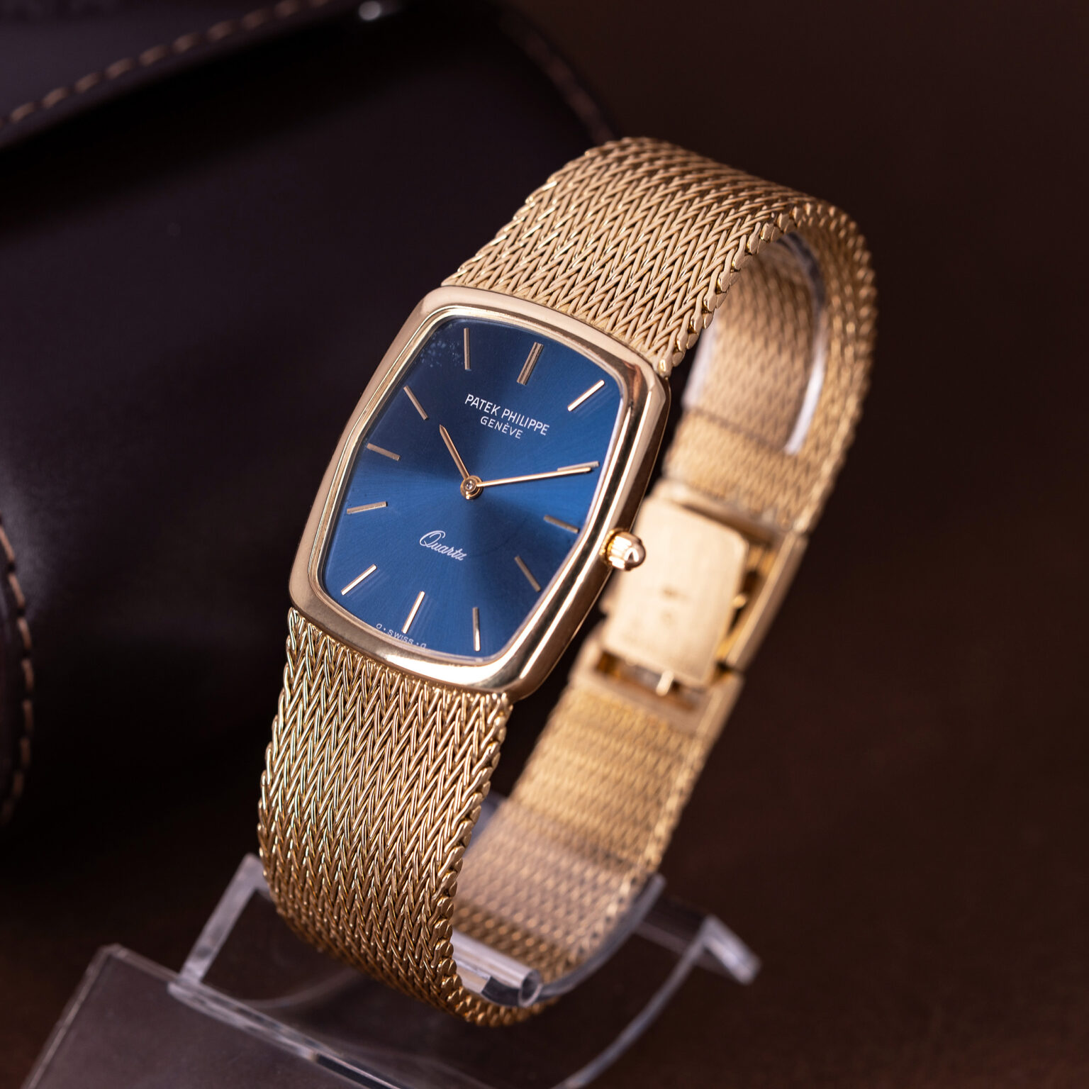 A Classic 18k Patek Philippe Gondolo ref. 3856/1 from early 1980's.