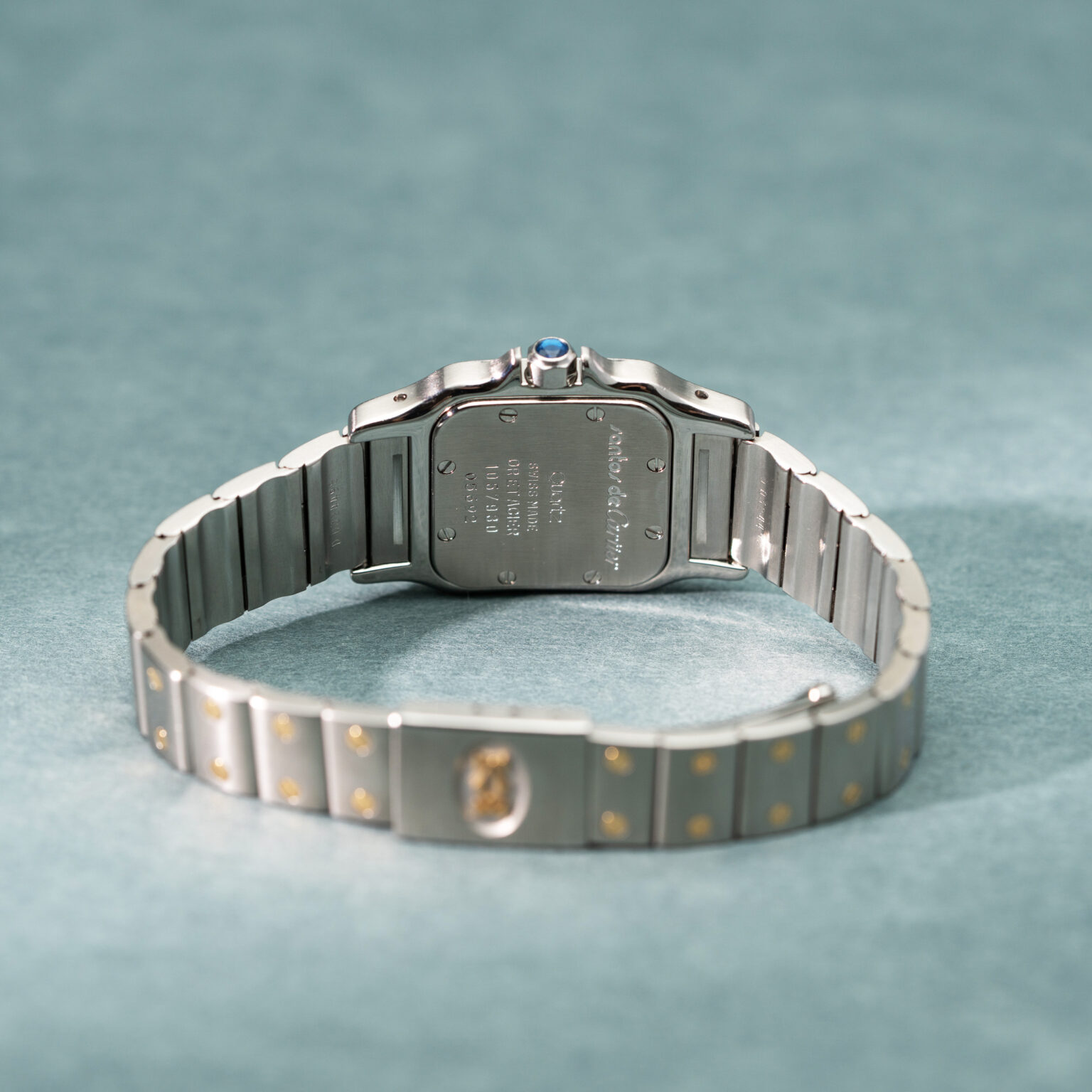 Cartier Santos Galbée PM ref. 1057930 from 1990's.