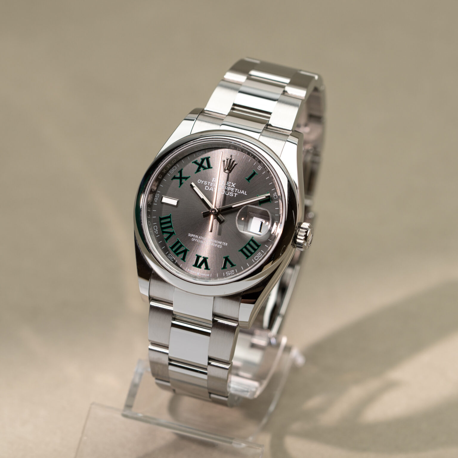 Rolex Datejust 36 ref. 126200 Wimbledon from 2025.