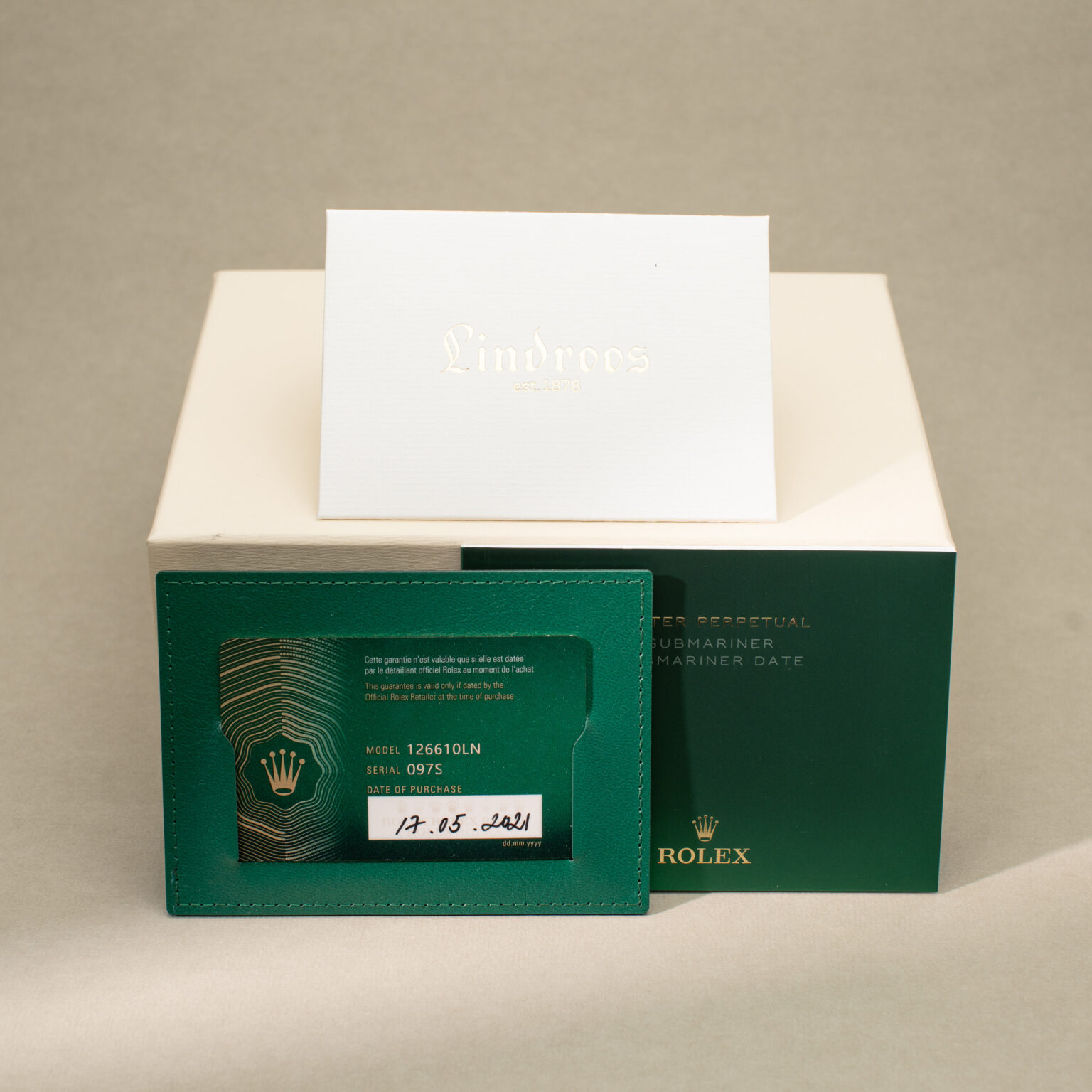 NOS Rolex Submariner Date ref. 126610LN from 2021.