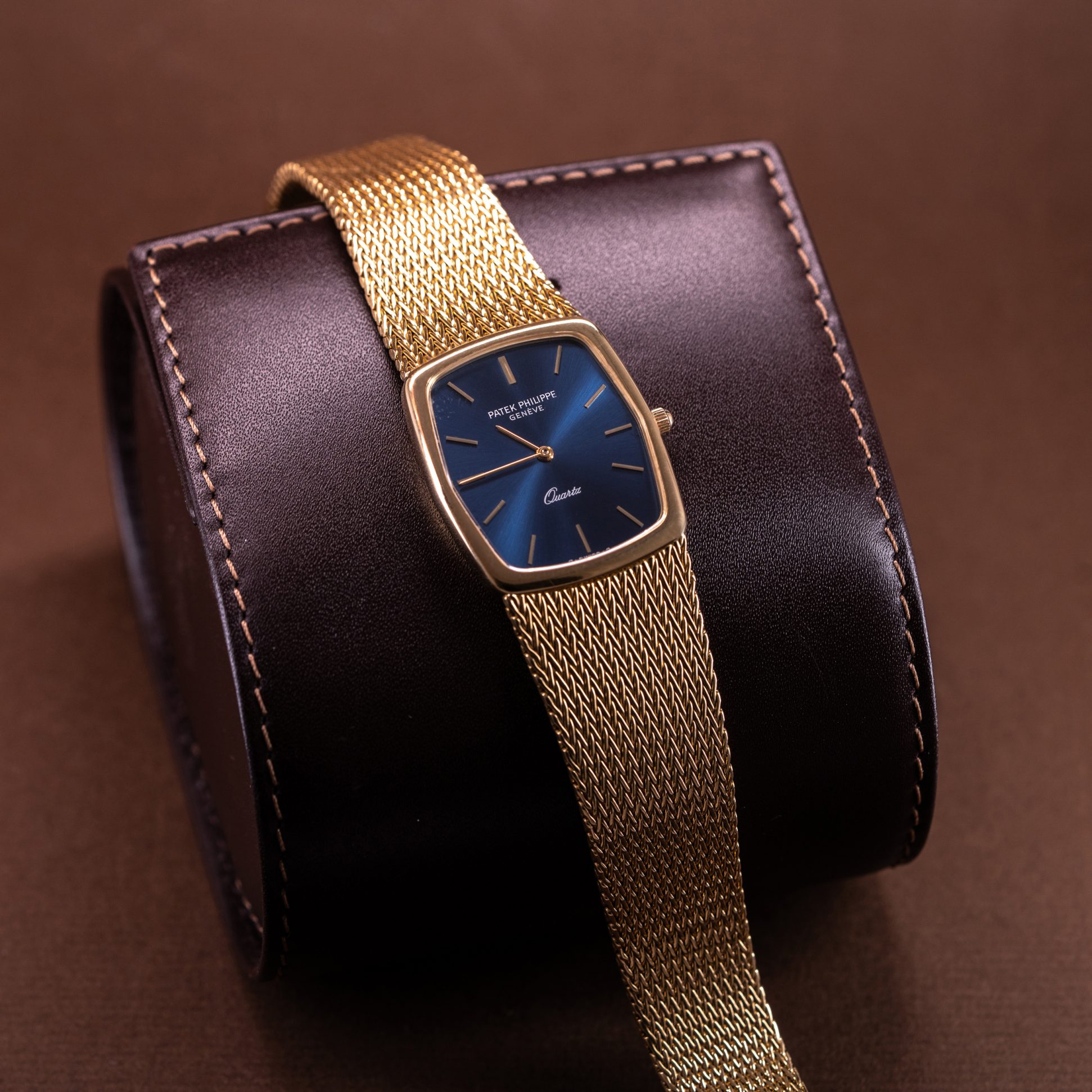A Classic 18k Patek Philippe Gondolo ref. 3856/1 from early 1980's.