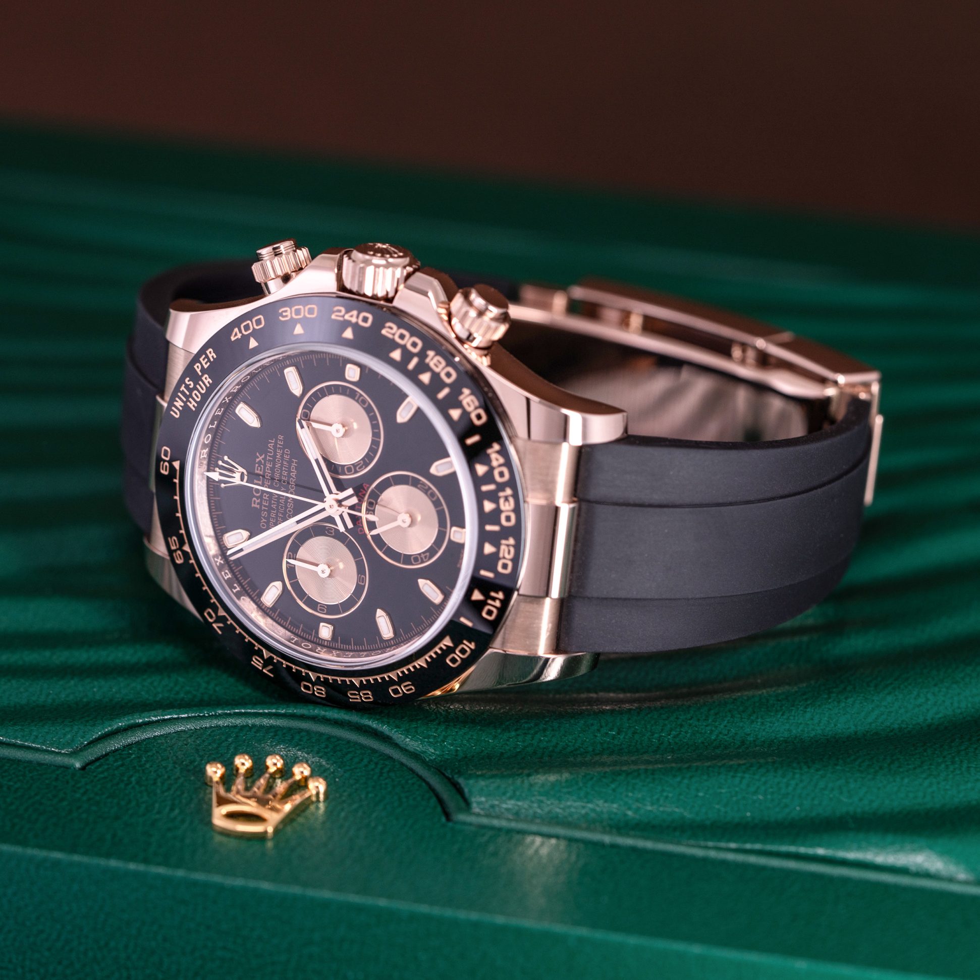 18k Rolex Daytona Everose 116515LN from 2023.