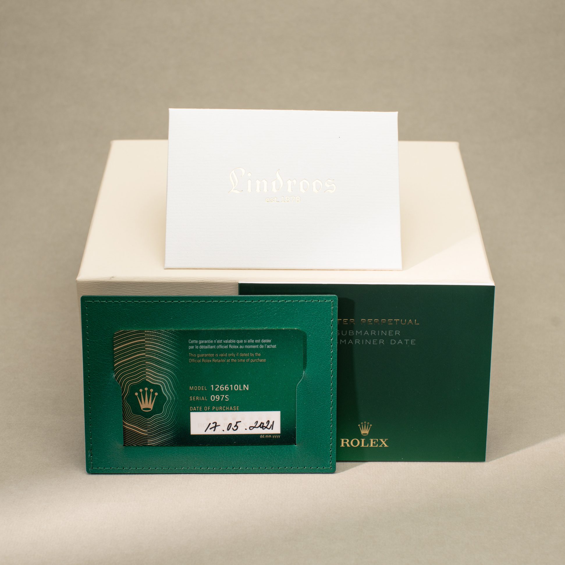 NOS Rolex Submariner Date ref. 126610LN from 2021.